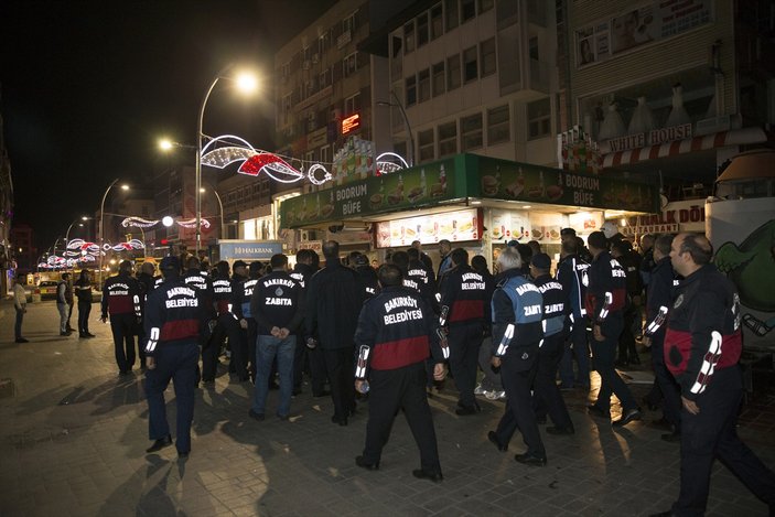 Bakırköy'de büfelerin yıkımı sırasında zabıtalara saldırı