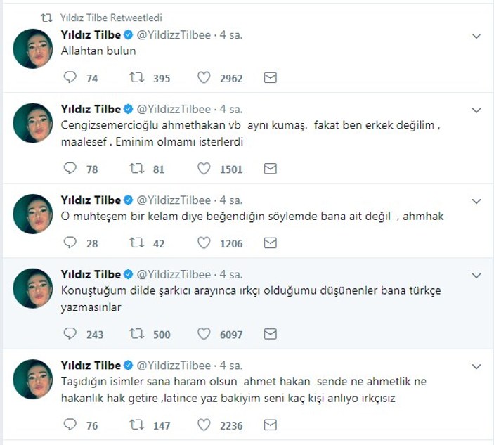 Yıldız Tilbe'den Ahmet Hakan'a salvolar