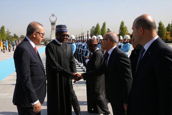Nijerya Cumhurbaşkanı Muhammed Buhari Beştepe'de 