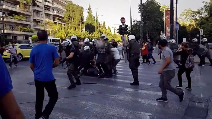 Atina'da PKK gösterisi