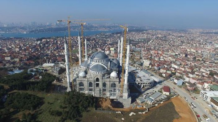Çamlıca Camii inşaatında bir ilk