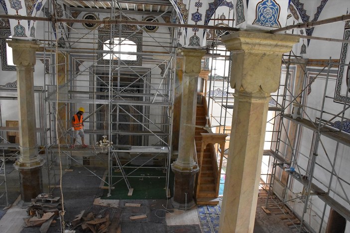 600 yıllık caminin restorasyonunda sona gelindi