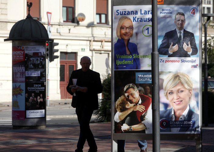 Slovenya'da halk sandık başında