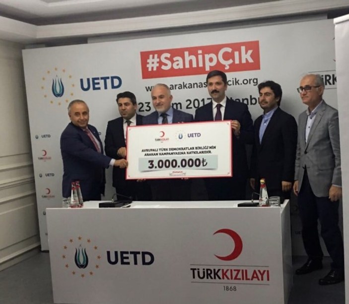 Avrupalı Türkler'den Kızılay'a 3 milyon TL bağış