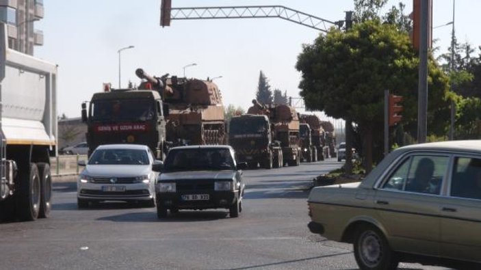 Kilis'in Suriye sınırına askeri sevkiyat