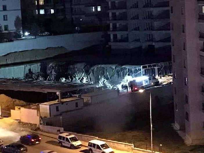 Ankara'da inşaata göçük: 5 yaralı