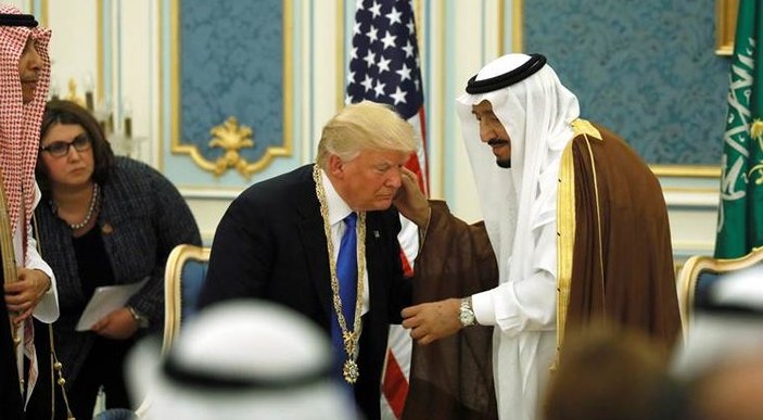 Kral Selman ve Trump terörle mücadeleyi görüştü