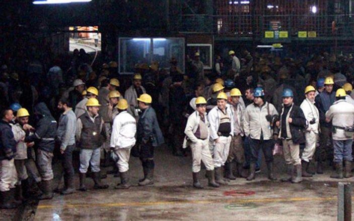 Eylem yapan madenciye para cezası