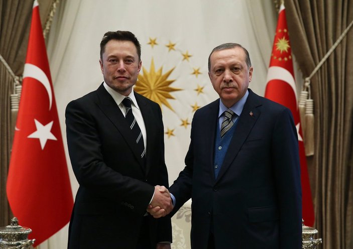 Beştepe'de Erdoğan-Elon Musk görüşmesi