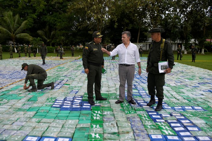 Kolombiya'da 12 ton kokain ele geçirildi