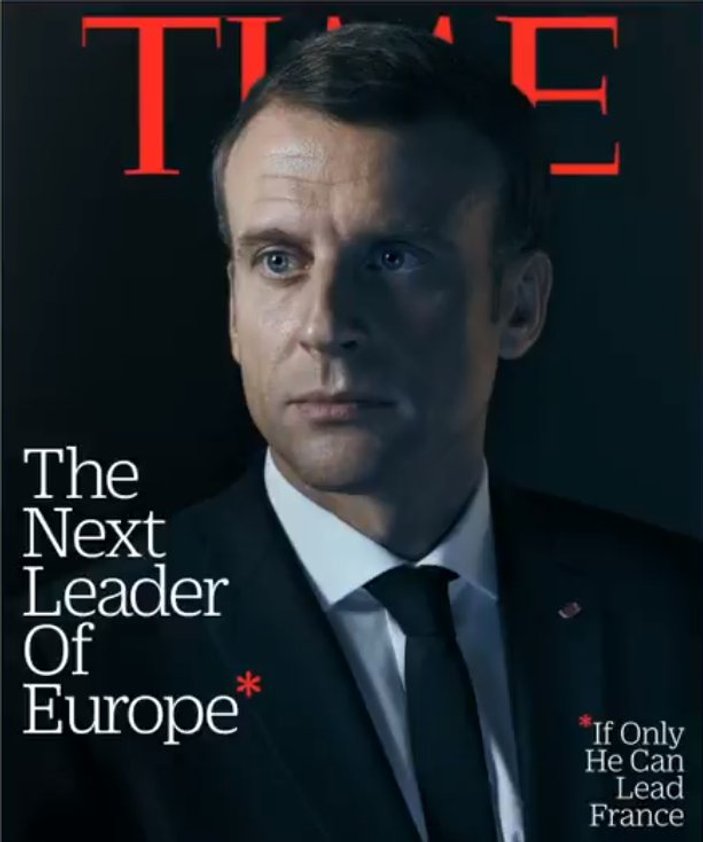 Time Macron'un liderliği ile dalga geçti