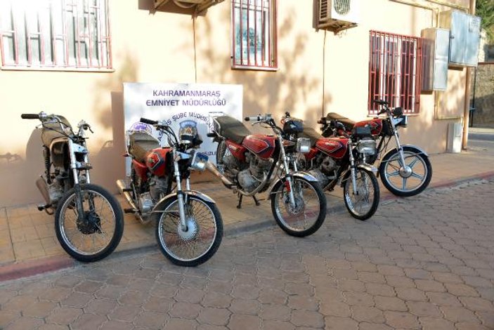 Kahramanmaraş'ta 5 çalıntı motosiklet bulundu
