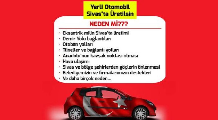 Sivaslılardan yerli otomobil için imza kampanyası