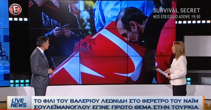 Leonidis'in Türk bayrağını öpmesi Yunan'ı kızdırdı
