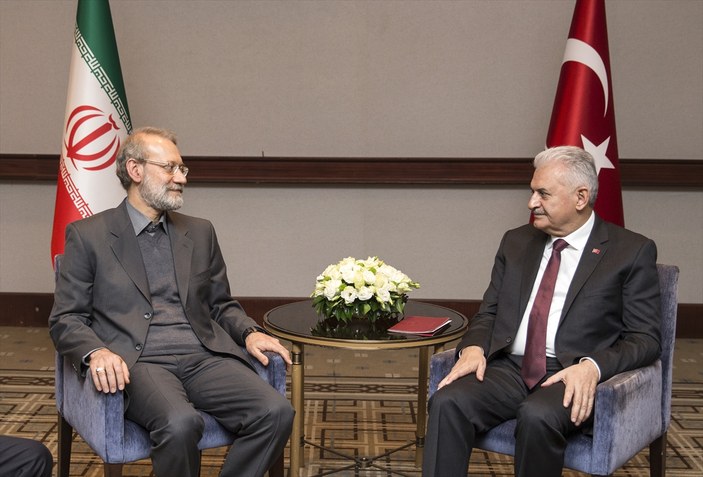 Başbakan Yıldırım İran Meclis Başkanı ile görüştü