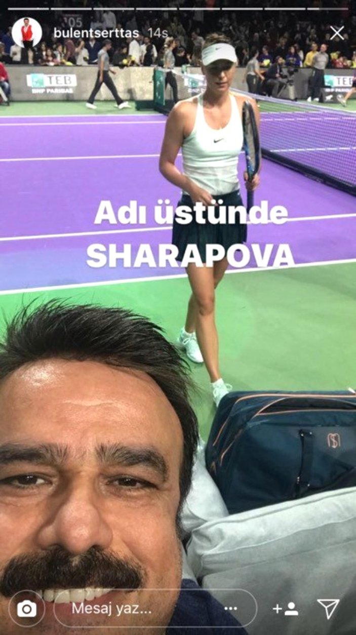 Bülent Serttaş, Maria Sharapova ile fotoğraf paylaştı