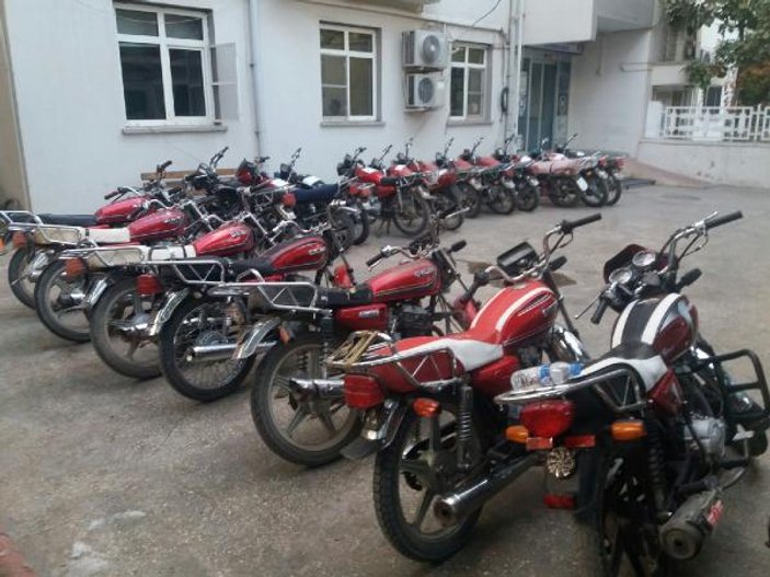 Şanlıurfa’da 76 çalıntı motosiklet ele geçti