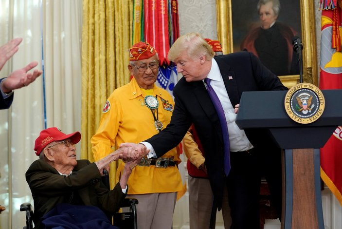 Trump'tan yerlileri onurlandırma töreninde 'ırkçı' gaf