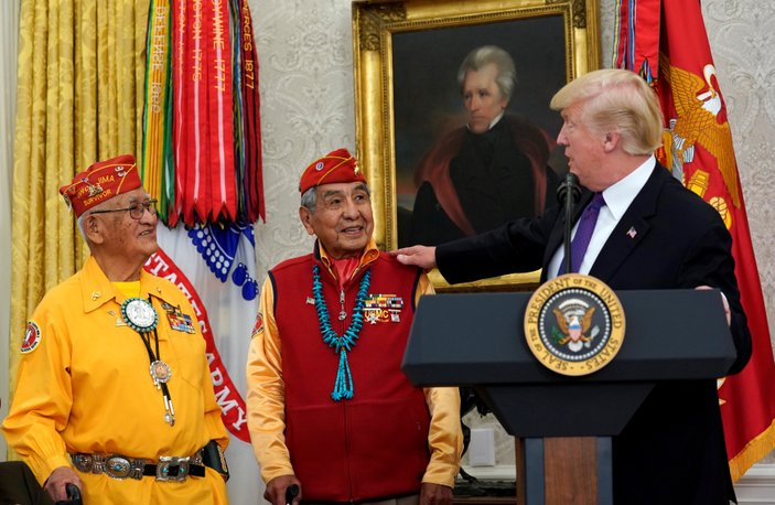 Trump'tan yerlileri onurlandırma töreninde 'ırkçı' gaf