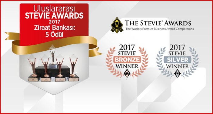 Stevie Awards’dan Ziraat Bankası’na 5 ödül