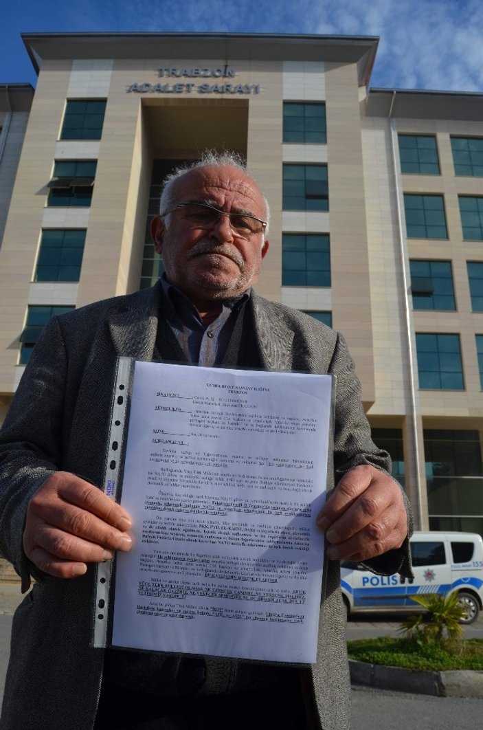 Trabzonlu vatandaş ABD hakkında suç duyurusunda bulundu