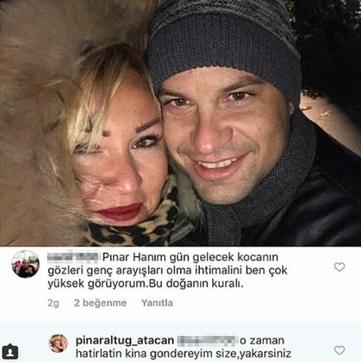 Pınar Altuğ'dan takipçisine 'kına yakarsın' tepkisi