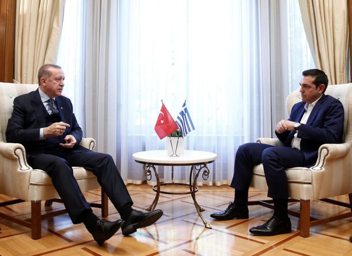 Erdoğan-Çipras görüşmesi