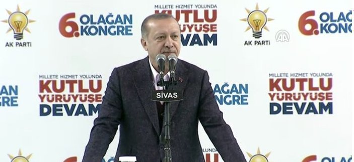 Cumhurbaşkanı Erdoğan AK Parti Sivas Kongresinde