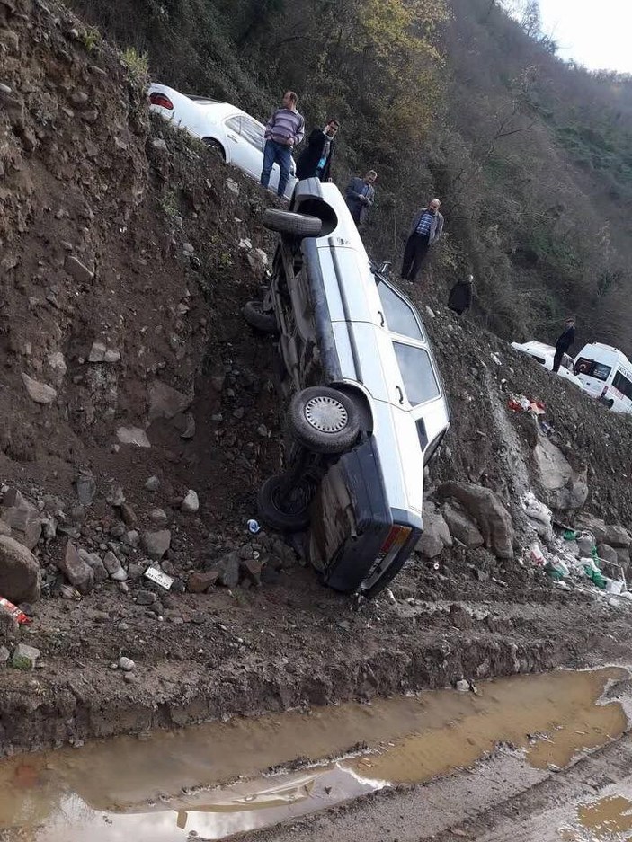 Giresun'da trafik kazaları: 8 yaralı