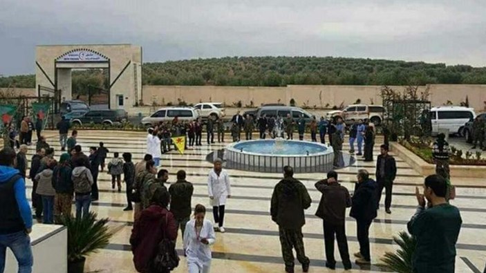 YPG'li teröristler Afrin'de hastane açtı