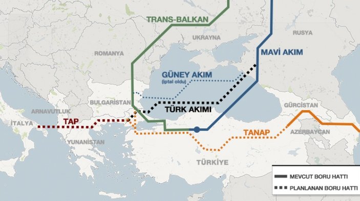 Türk Akımı'nın güzergahı değişti