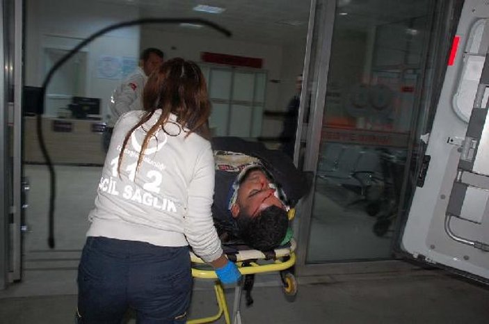Aydın'da devrilen motosikletin sürücüsü hastaneye kaldırıldı