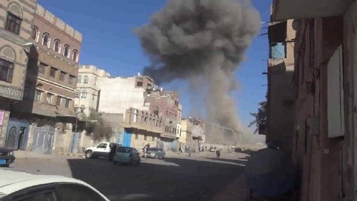 Suudi Arabistan’ın Yemen saldırısından ilk görüntüler