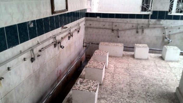 Nusaybin'de caminin abdest muslukları çalındı