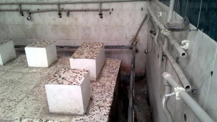 Nusaybin'de caminin abdest muslukları çalındı