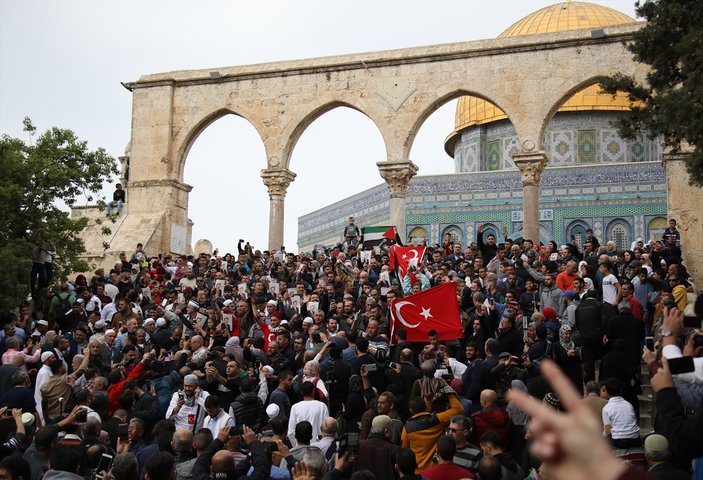 Filistinliler Erdoğan ve Türkiye'ye teşekkür etti