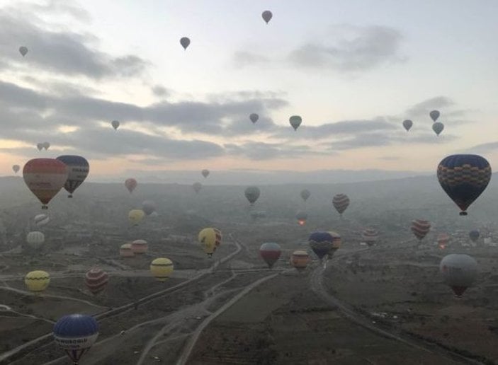 Kapadokya’da balon rekoru