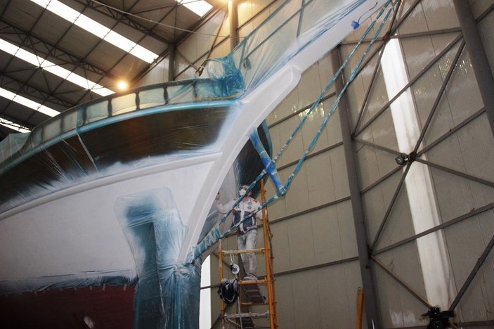 Milyon dolarlık tekneler Bodrum'da yaza hazırlanıyor