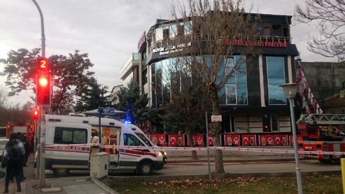 Ankara BBP Genel Merkezi'nde yangın