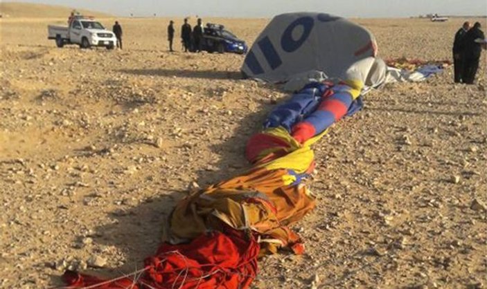 Mısır’da sıcak hava balonu kazası: 1 ölü 12 yaralı