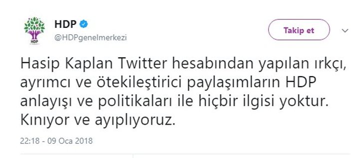 Hasip Kaplan'ın ırkçı sözleri HDP'yi gerdi