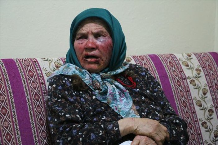 Su ikram eden yaşlı kadını dövüp gasbettiler