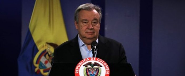 BM sekreteri Kolombiya'da barış mesajı verdi