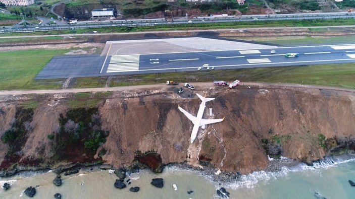 Trabzon’da pistten çıkan uçağın pilotları o anı anlattı