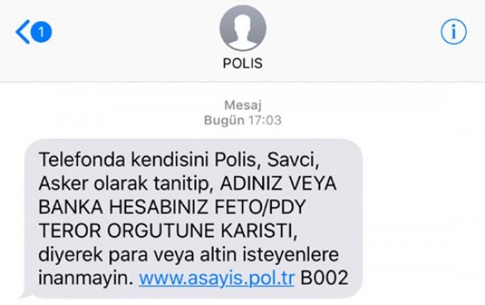 Polis uyarıyor: FETÖ/PDY dolandırıcılarına dikkat
