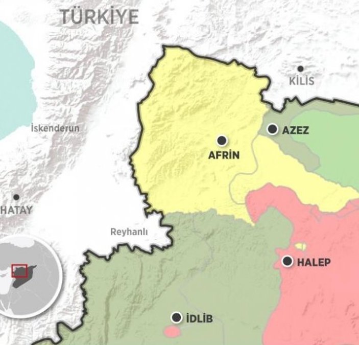 Afrin'den sivil göçü başladı