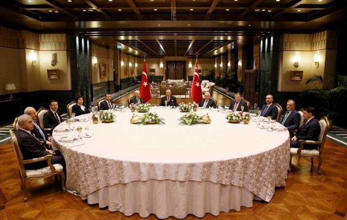 Erdoğan yasama, yürütme ve yargı temsilcilerini ağırladı