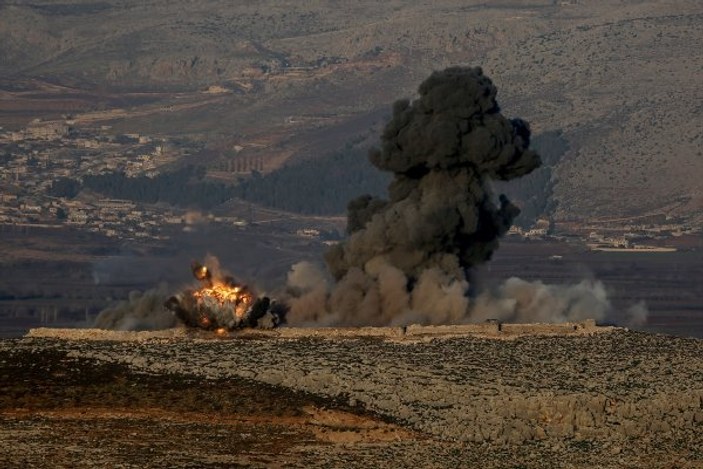 F-16'lar havadan ÖSO karadan Afrin'de