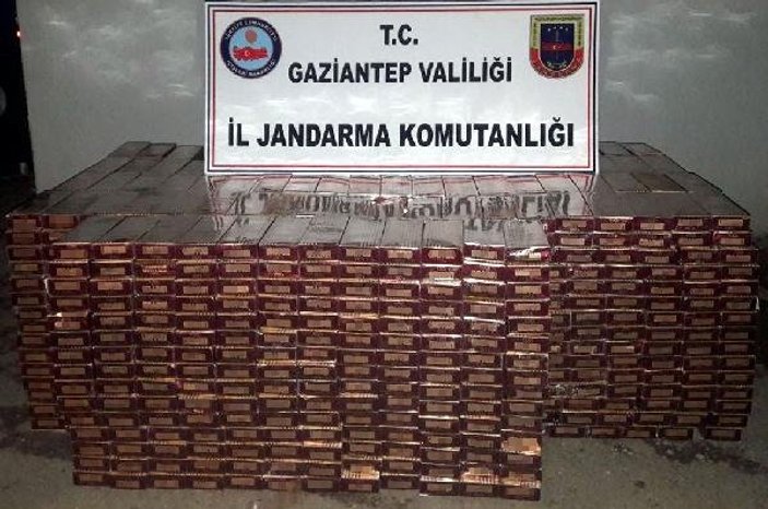 Gaziantep'te gümrük kaçağı 9 bin paket sigara yakalandı