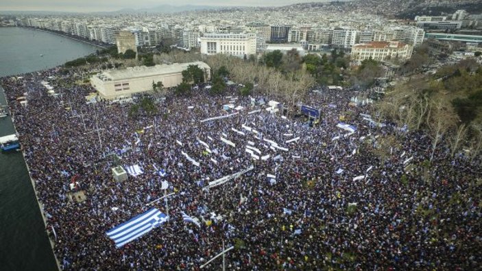 Yunanistan'da Makedonya karşıtı gösteri